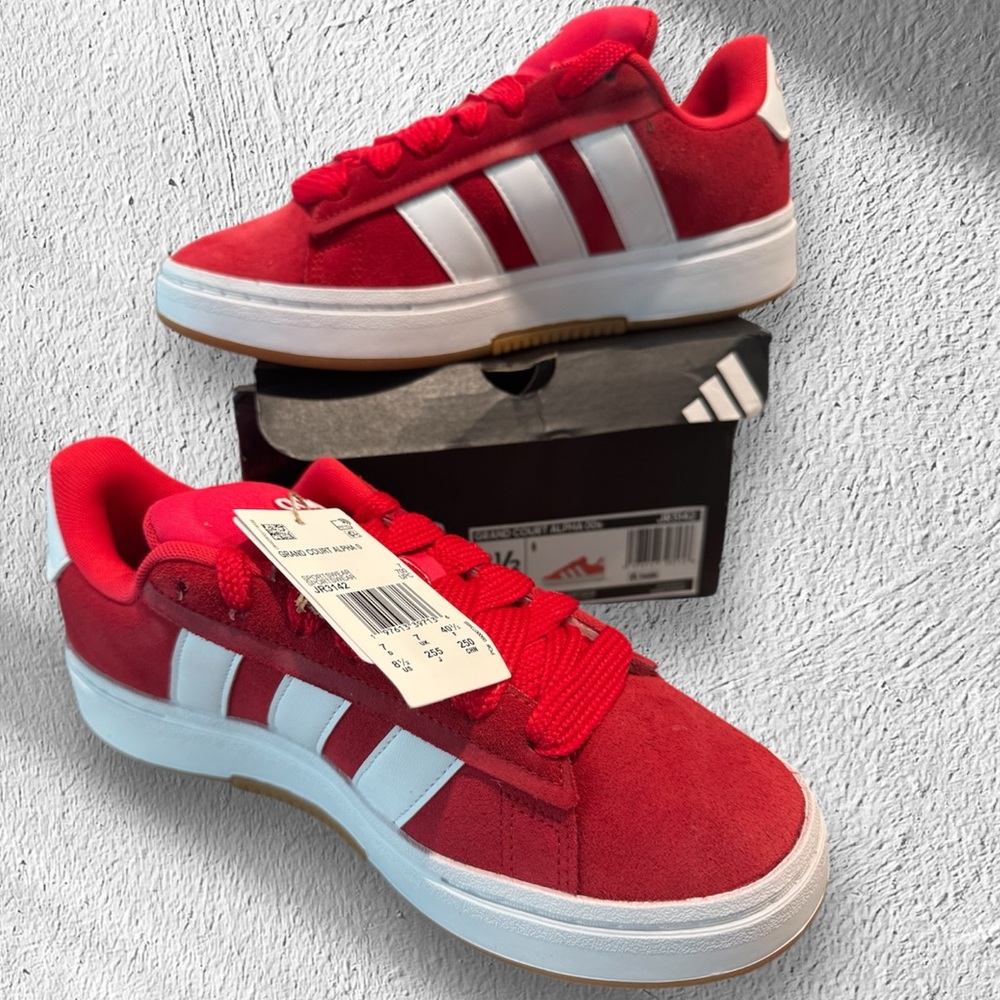 BRAND NEW Adidas Grand Court Alpha 00s Red Sneakers